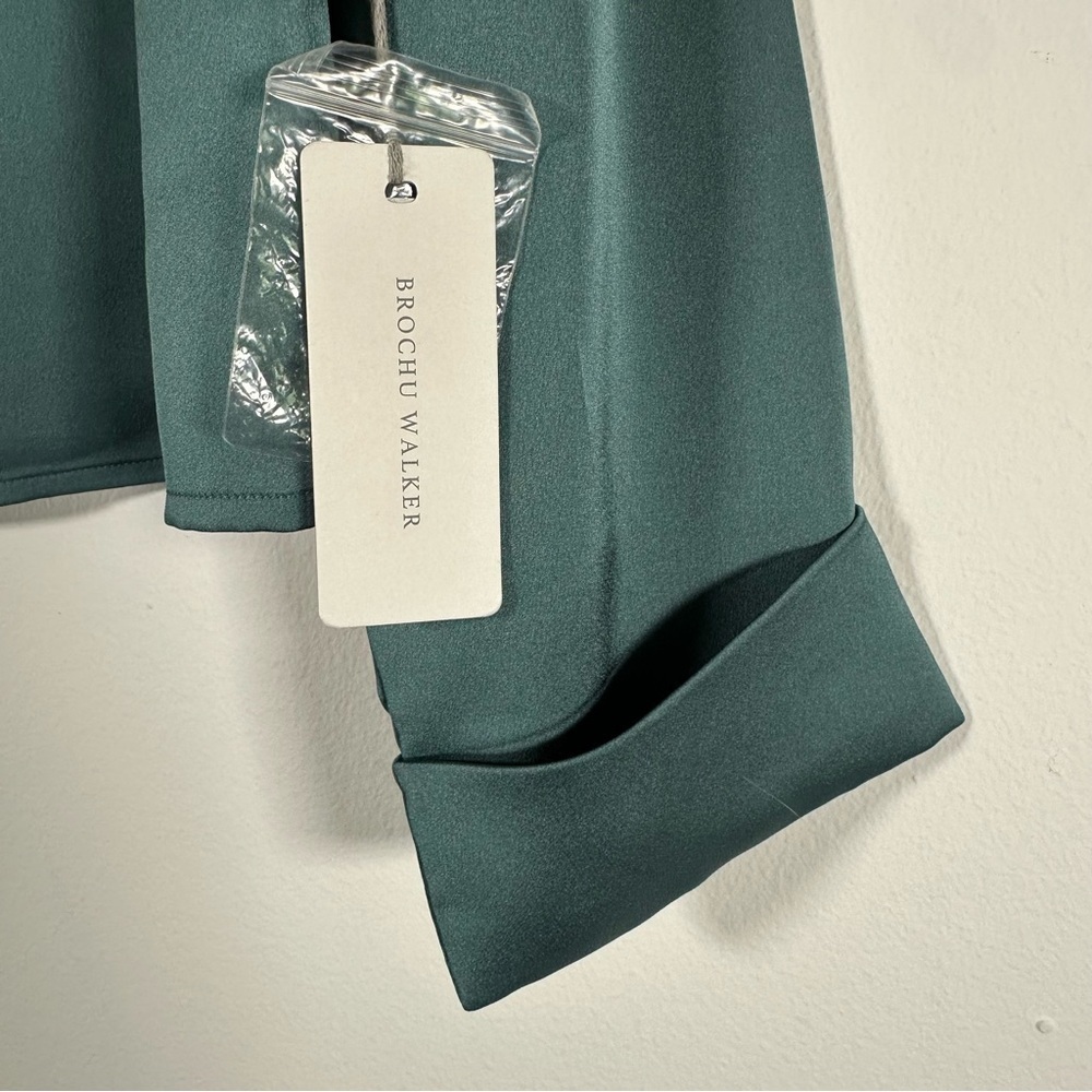 NWT $268 Brochu Walker The Dallas Blouse Alpine Teal Top Size XS ** read - Picture 5 of 12